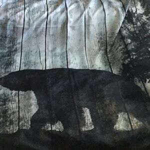 Bear shower curtain